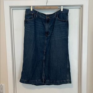 J. Crew Denim Midi Skirt